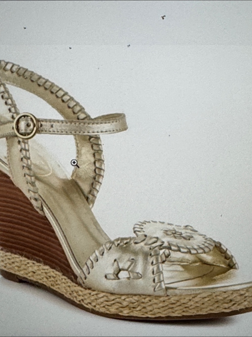 Jack Rogers wedge espadrille sandals 8.5 almost new Clare